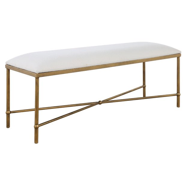 Uttermost Avenham Modern Gold Bench