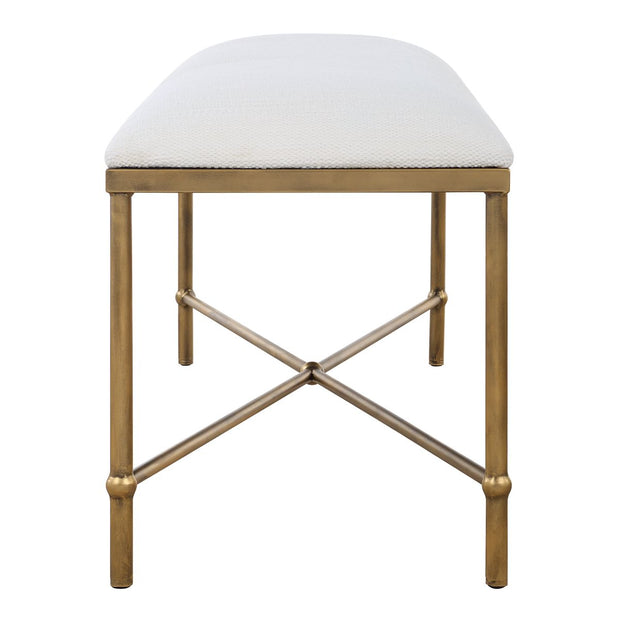 Uttermost Avenham Modern Gold Bench