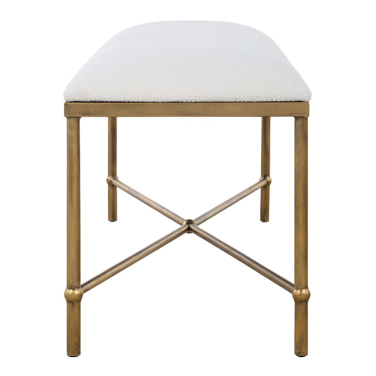Uttermost Avenham Modern Gold Bench