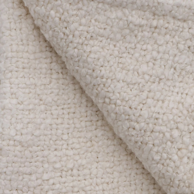 Pom Pom at Home Abby Ivory Boucle Throw Blanket