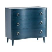 Crestview Collection Delray Blue 3 Drawer Chest