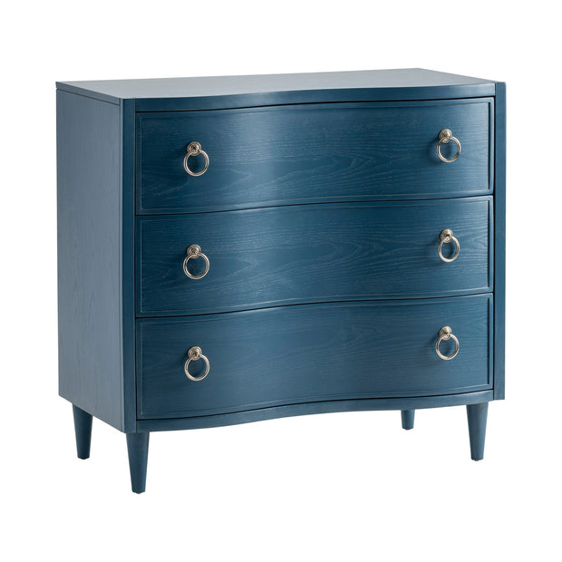 Crestview Collection Delray Blue 3 Drawer Chest