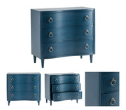 Crestview Collection Delray Blue 3 Drawer Chest