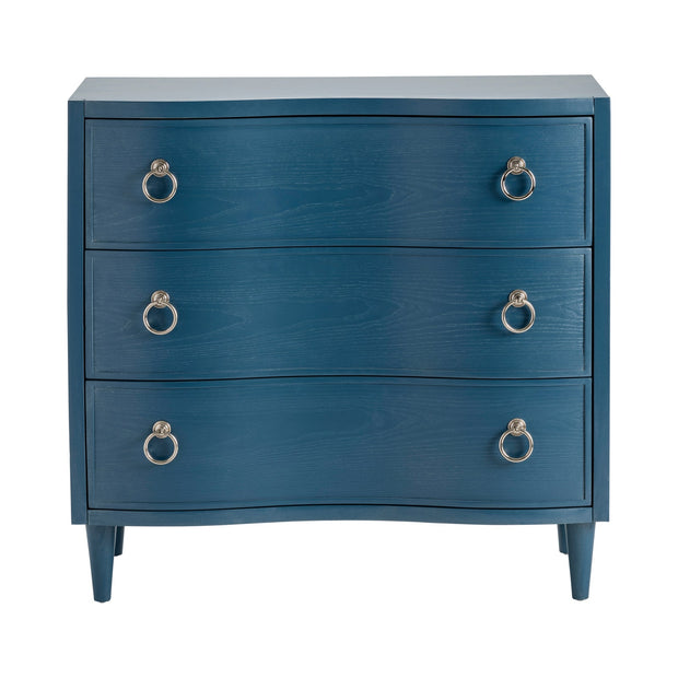 Crestview Collection Delray Blue 3 Drawer Chest