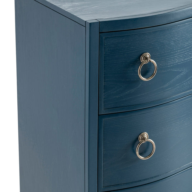 Crestview Collection Delray Blue 3 Drawer Chest