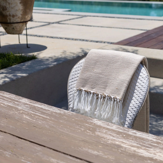 Pom Pom at Home Athena Natural Throw Blanket