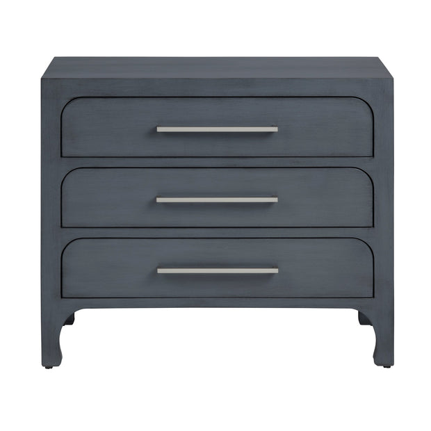 Crestview Collection Langford Black Three Drawer Chest