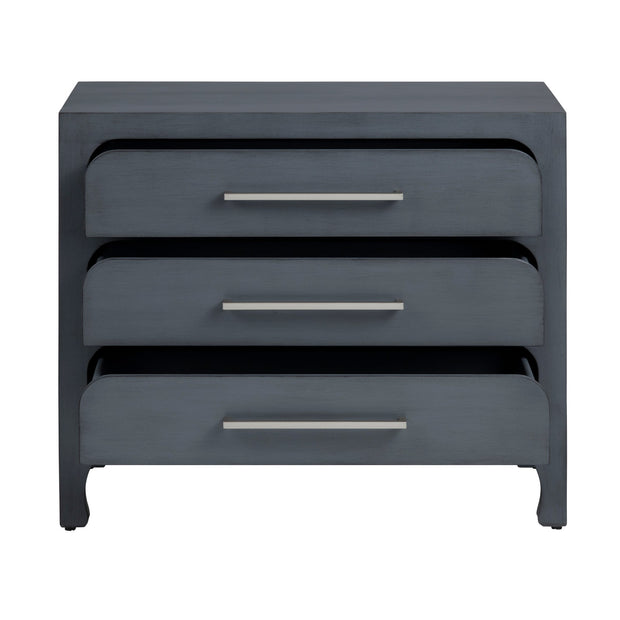 Crestview Collection Langford Black Three Drawer Chest