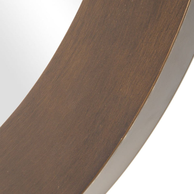 Uttermost Reverse Brushed Bronze Round Mirror