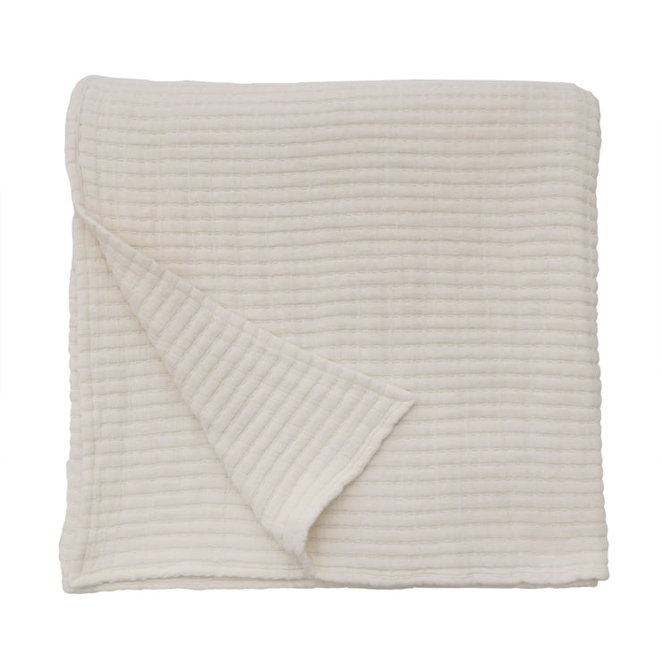 Pom Pom at Home Vancouver Cream Oversized Throw Blanket ~ 60” x 90”