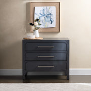 Crestview Collection Langford Black Three Drawer Chest