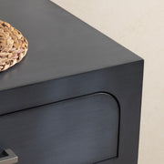 Crestview Collection Langford Black Three Drawer Chest