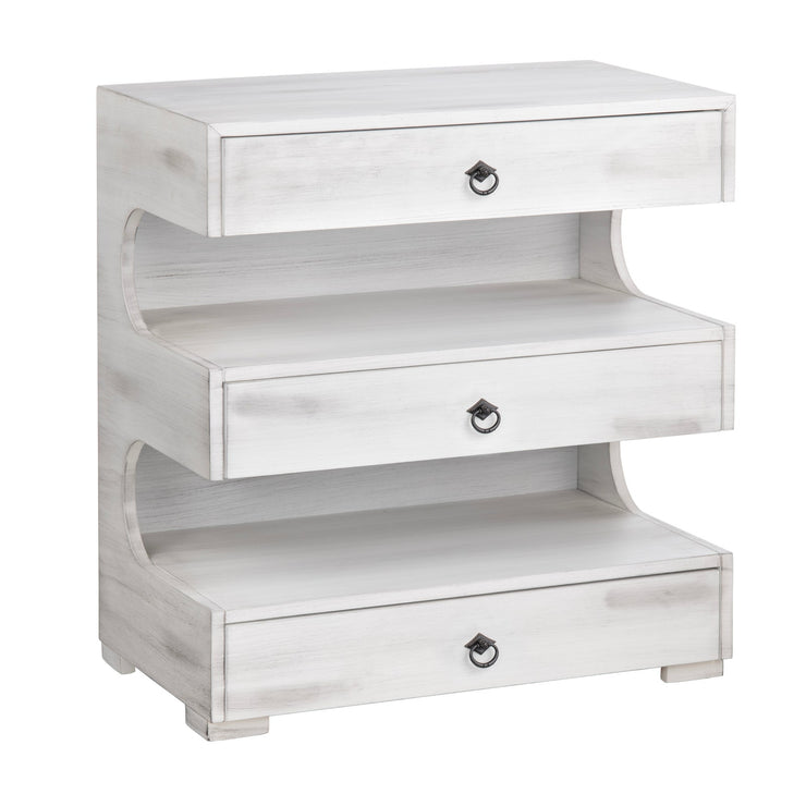 Crestview Collection Annapolis Light Gray 3 Drawer Chest