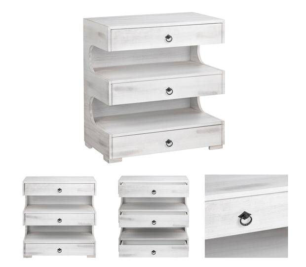 Crestview Collection Annapolis Light Gray 3 Drawer Chest
