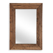 Uttermost Rennick Rustic Pine Wood Frame Large Mirror