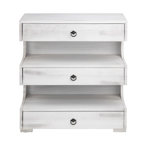 Crestview Collection Annapolis Light Gray 3 Drawer Chest