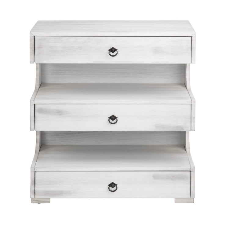 Crestview Collection Annapolis Light Gray 3 Drawer Chest