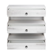 Crestview Collection Annapolis Light Gray 3 Drawer Chest