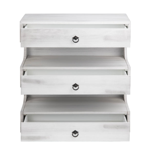 Crestview Collection Annapolis Light Gray 3 Drawer Chest
