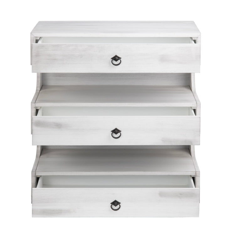 Crestview Collection Annapolis Light Gray 3 Drawer Chest