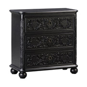 Crestview Collection Ashleigh Black 3 Drawer Chest
