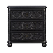 Crestview Collection Ashleigh Black 3 Drawer Chest