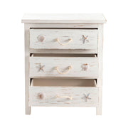 Crestview Collection Seaside Coastal 3 Drawer Chest