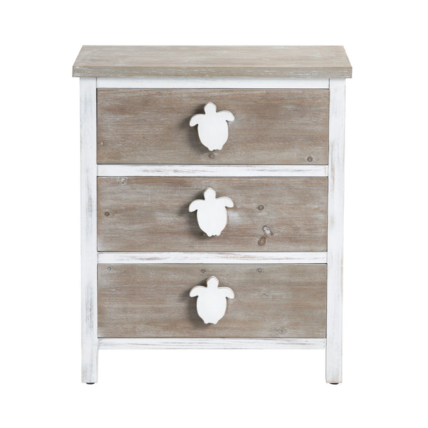 Crestview Collection Kona Beach Coastal Three Drawer Chest
