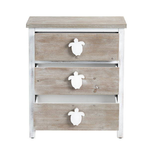 Crestview Collection Kona Beach Coastal Three Drawer Chest