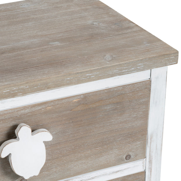 Crestview Collection Kona Beach Coastal Three Drawer Chest