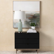 Crestview Collection Stratton Black Three Drawer Chest