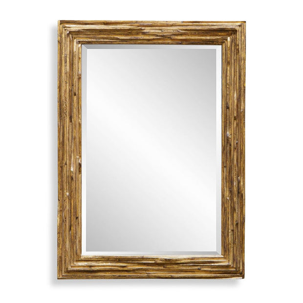 Uttermost Overlap Teakwood Mirror