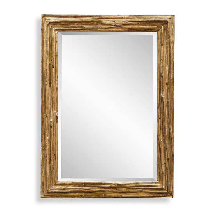 Uttermost Overlap Teakwood Mirror
