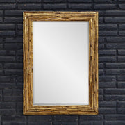 Uttermost Overlap Teakwood Mirror