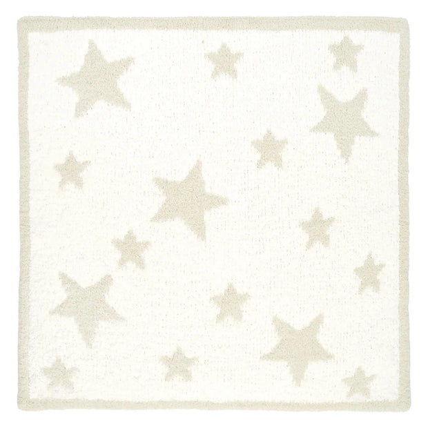 Kashwere Baby Ultra Plush Linen and Crème Mini Stars Baby Blanket
