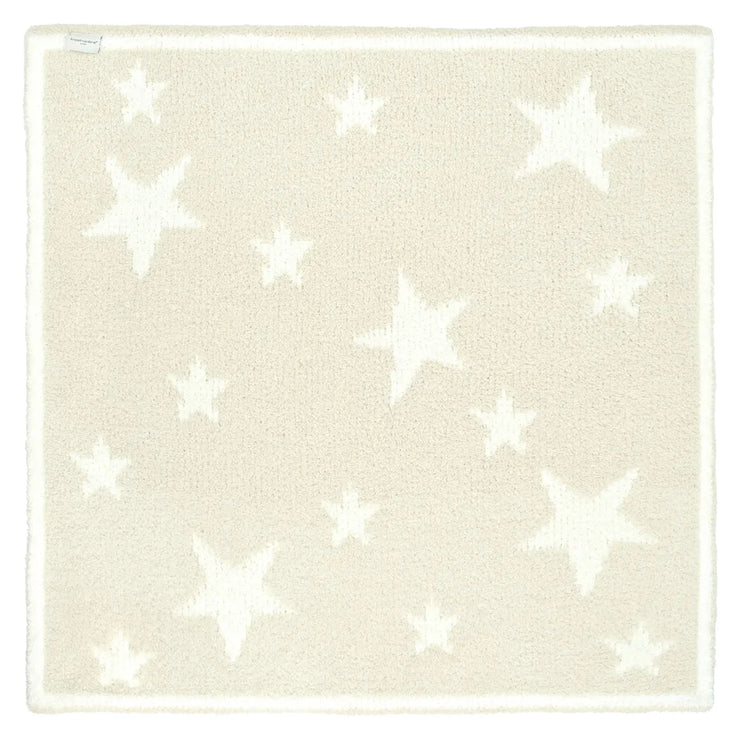 Kashwere Baby Ultra Plush Linen and Crème Mini Stars Baby Blanket