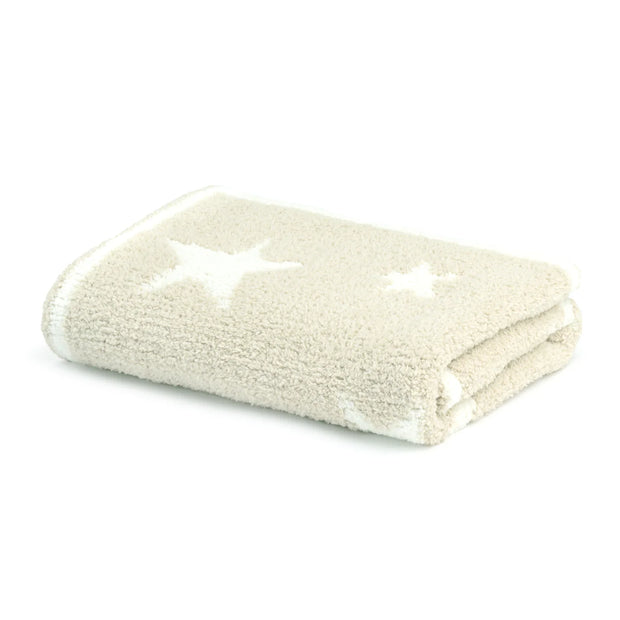 Kashwere Baby Ultra Plush Linen and Crème Mini Stars Baby Blanket