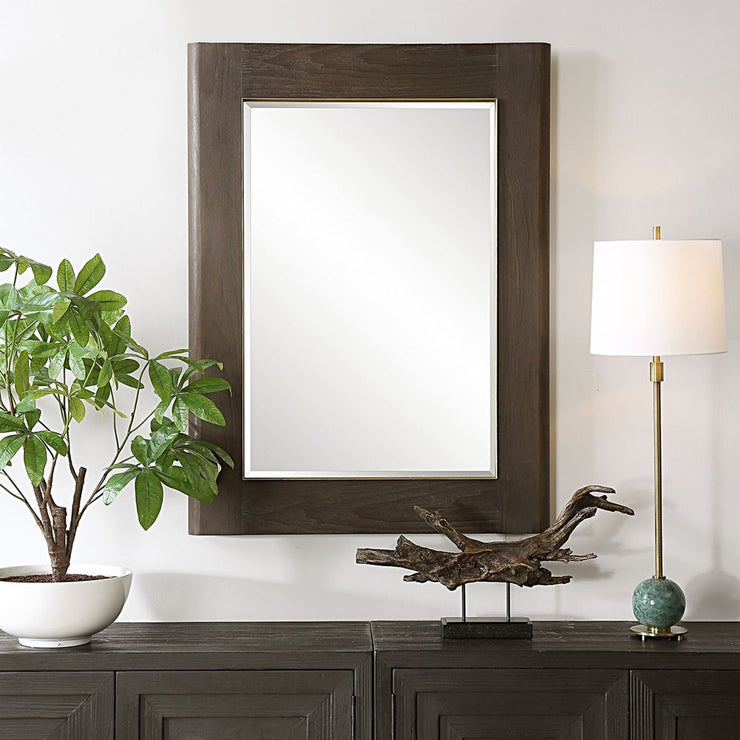 Uttermost Catron Aged Walnut Mirror