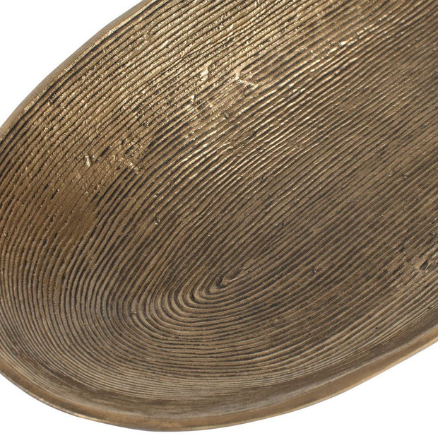Uttermost Stratum Set of 2 Antique Brass Oval Bowls