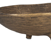 Uttermost Stratum Set of 2 Antique Brass Oval Bowls