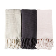 Pom Pom at Home Trestles Cable Knit Oversized Throw Blanket ~ Available in 3 Colors