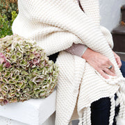 Pom Pom at Home Trestles Cable Knit Oversized Throw Blanket ~ Available in 3 Colors