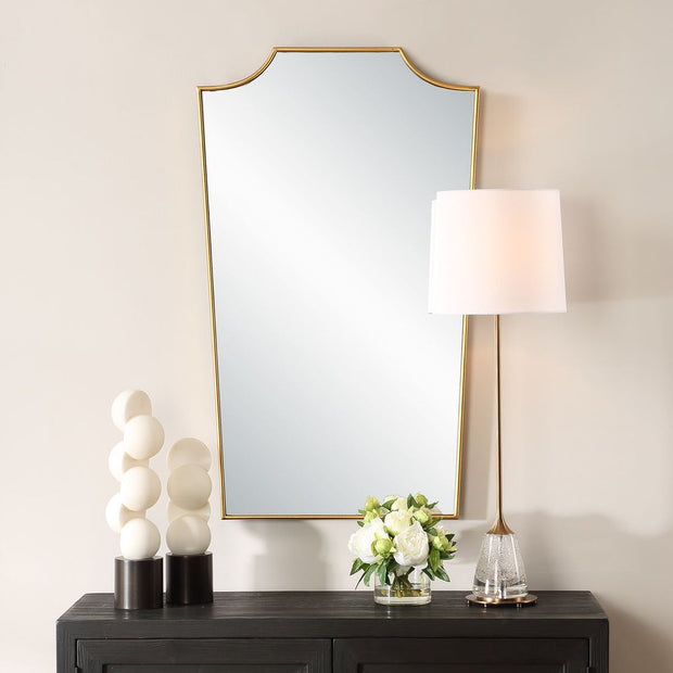 Uttermost demure Gold Leaf Finish Mirror