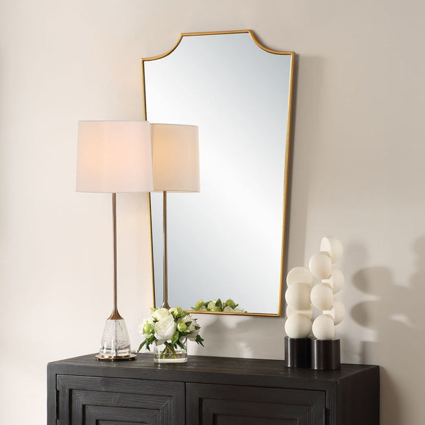 Uttermost demure Gold Leaf Finish Mirror