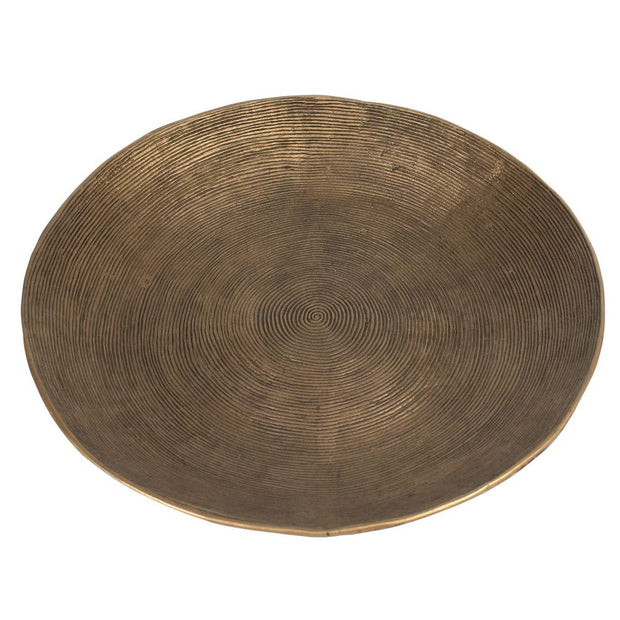 Uttermost Stratum Set of 2 Antique Brass Round Bowls