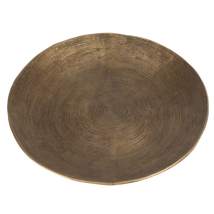 Uttermost Stratum Set of 2 Antique Brass Round Bowls