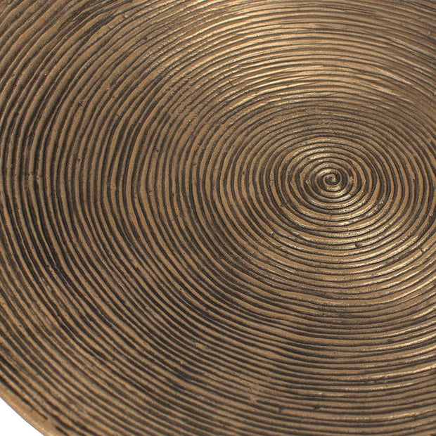 Uttermost Stratum Set of 2 Antique Brass Round Bowls