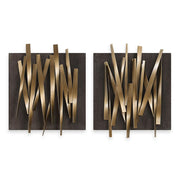 Uttermost Crosshatch Metal Wall Decor ~ Set Of Two