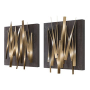 Uttermost Crosshatch Metal Wall Decor ~ Set Of Two