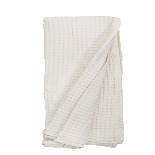 Pom Pom at Home Zuma Cream Waffle Weave Oversized Throw Blanket
